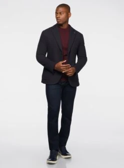 Veston En Tricot Marine