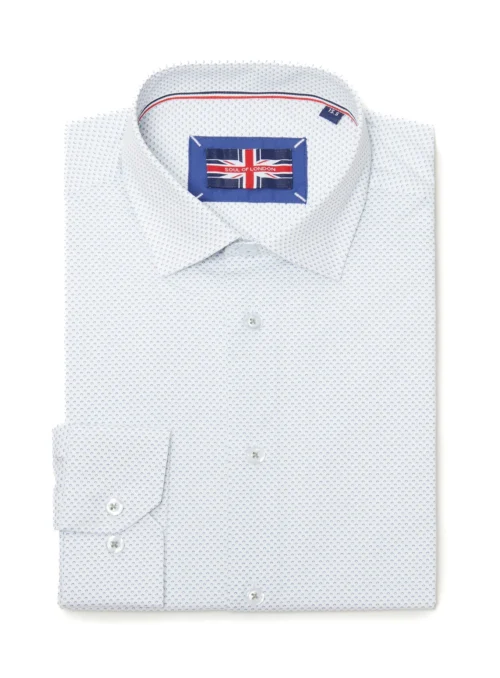 Chemise Habillée à Micro Points -Modeel Egante Magasin A03 SODL251702 GR scaled