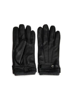 Gants Noirs à Coutures Centrales