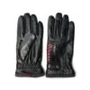 Gants En Cuir Noir Et Bourgogne 1 Gants En Cuir Noir Et Bourgogne -Modeel Egante Magasin A09 CR54 M295B BK