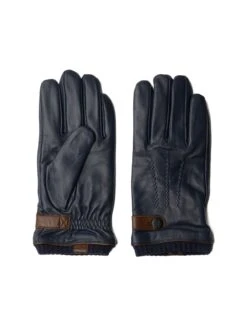Gants En Cuir Marine