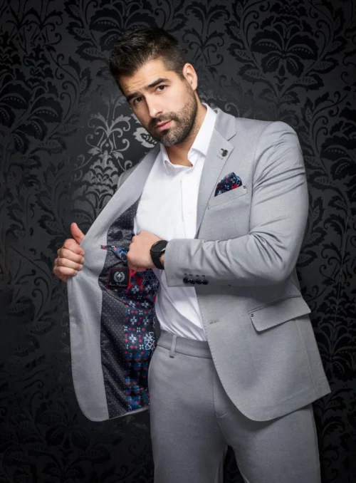 Veston En Tricot 'Giacomo' -Modeel Egante Magasin A23 GIACOMO GY2 scaled