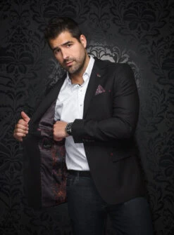 Veston à Micro Carreaux 'Giancarlo'