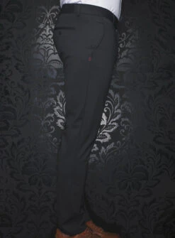 Pantalon Noir à Micro Texturé 'GT3-Turbo'