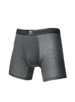 Sous-vêtement Boxer En Bambou Noir Imprimé