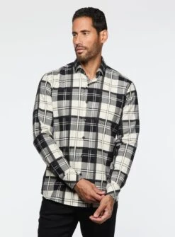 Chemise En Flanelle à Carreaux Noirs