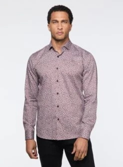 Chemise Satinée à Motif De Tourbillons