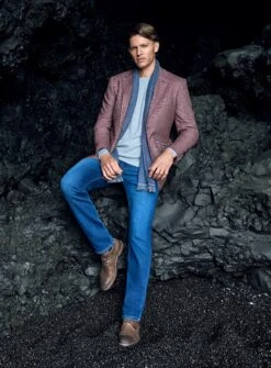 Veston En Jersey Framboise