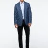 Veston Bleu Royal Texturé