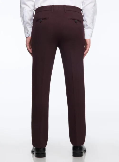 Pantalon Habillé à Micro Motif -Modeel Egante Magasin C04 021B5PHT WN3 scaled