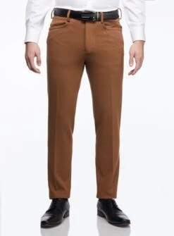 Pantalon Habillé En Sergé Extensible -Modeel Egante Magasin C04 04F22PHT WT