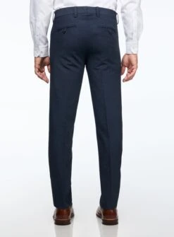 Pantalon Habillé Bleu à Effet Strié -Modeel Egante Magasin C04 211B5PHT RY3