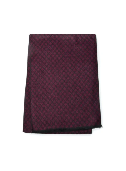 Foulard Bourgogne à Motif Diamants