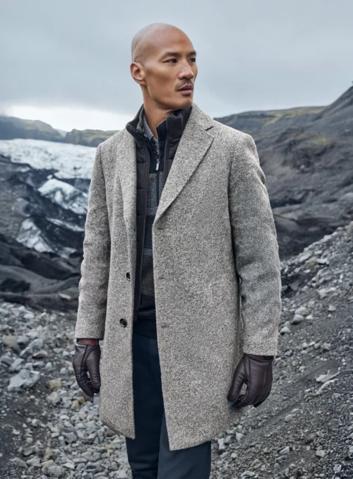 Pardessus En Tricot à Chevrons