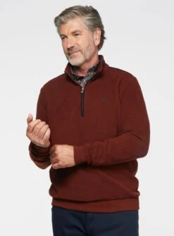 Chandail Rouille Ă Col Montant