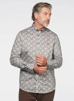 Chemise Gris Ă Fleurs