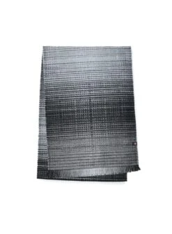 Foulard à Rayures Gris Et Noires