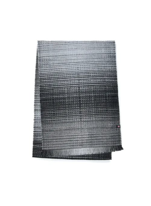 Foulard à Rayures Gris Et Noires