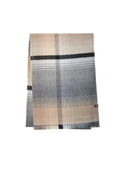 Foulard à Carreaux Beiges Et Gris