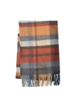 Foulard Rouille à Carreaux