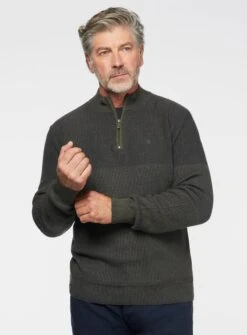 Chandail En Tricot Vert Chiné