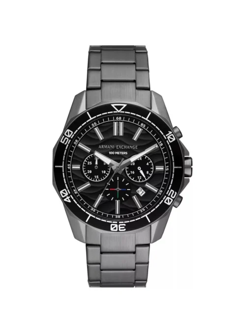 Armani Exchange Montre Chronographe En Acier Inoxydable