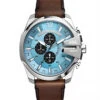 Montre Chronographe à Cadran Bleu -Modeel Egante Magasin F20 DZ4657 BR1
