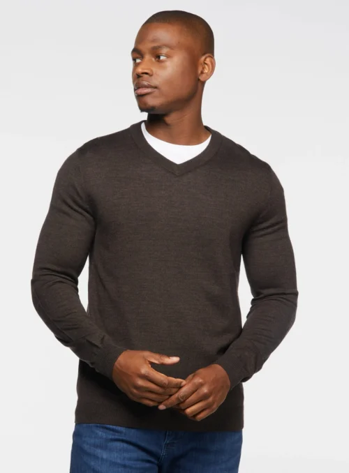 Chandail Col V En Laine Mérinos -Modeel Egante Magasin H10 4515920 BR scaled