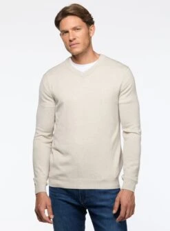 Chandail Col V En Laine Mérinos