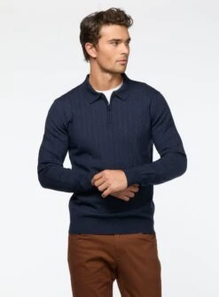 Chandail Polo En Tricot CÎtelé