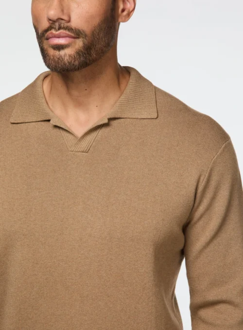 Chandail En Tricot Côtelé à Col Polo -Modeel Egante Magasin H10 4515922 TN2 scaled