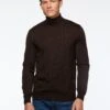 Chandail à Col Roulé En Laine Mérinos