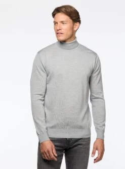 Chandail à Col Roulé En Laine Mérinos -Modeel Egante Magasin H10 4515926 GY