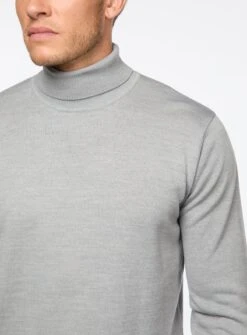 Chandail à Col Roulé En Laine Mérinos -Modeel Egante Magasin H10 4515926 GY2