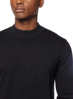 Chandail Uni à Col Montant -Modeel Egante Magasin H10 4515927 BK2