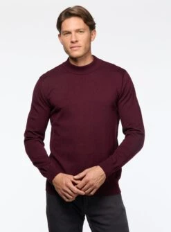 Chandail Uni Ă Col Montant