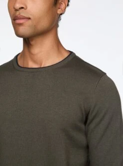 Chandail Avec Empiècement Aux Coudes -Modeel Egante Magasin H10 4515929 KH2