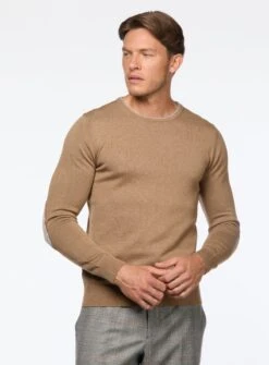 Chandail Avec Empiècement Aux Coudes -Modeel Egante Magasin H10 4515929 TN