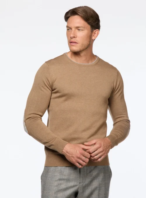 Chandail Avec Empiècement Aux Coudes -Modeel Egante Magasin H10 4515929 TN scaled