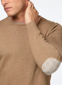 Chandail Avec Empiècement Aux Coudes -Modeel Egante Magasin H10 4515929 TN2