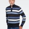 Chandail à Rayures Bleues Et Brunes