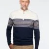 Chandail Fair Isle Marine Et Blanc -Modeel Egante Magasin H10 4515935 NY