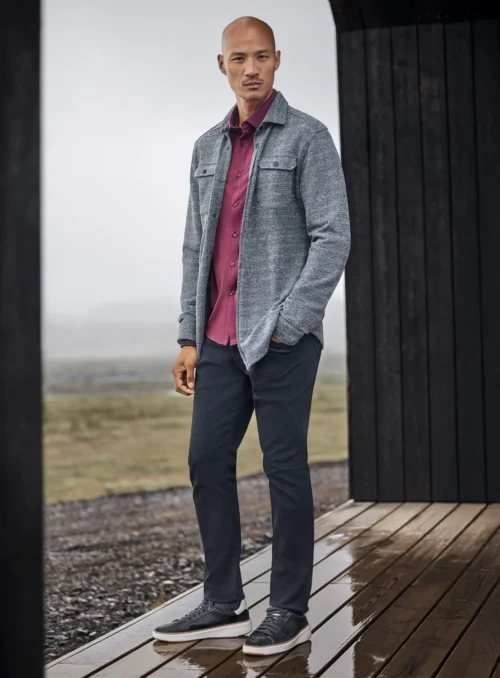 Surchemise à Motif Chevrons