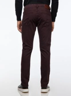 Jeans En Sergé Bourgogne 'Cool' -Modeel Egante Magasin H20 001014 87222 BU3