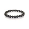 Bracelet 8mm En Pierre Précieuse Onyx -Modeel Egante Magasin I22 BB 206 M BK