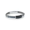 Bracelet Noir Et Bleu 9mm -Modeel Egante Magasin I22 SBR25 BL