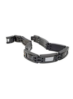 Bracelet En Acier Inoxydable Plaqué Noir