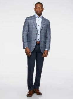 Veston Bleu à Carreaux 'Conway'
