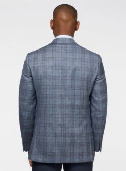 Veston Bleu à Carreaux 'Conway' -Modeel Egante Magasin J02 1252004 BL3