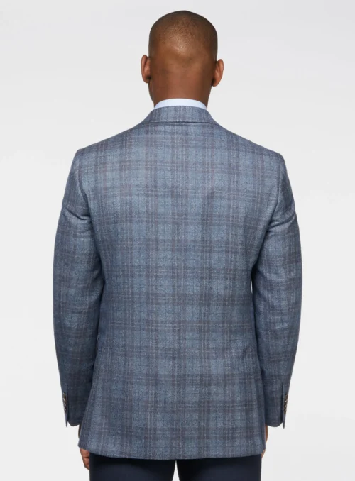 Veston Bleu à Carreaux 'Conway' -Modeel Egante Magasin J02 1252004 BL3 scaled